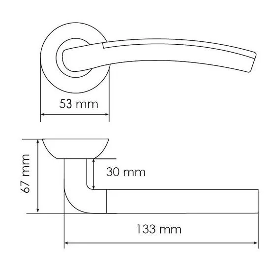 Ручка дверная ПАЛАЦЦО MH-02P MAB/AB на круглой розетке цвет бронза/античная, с перфорацией, ЦАМ фото купить в Барнауле