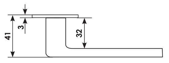Ручка дверная DOLCE VITA S1 CRO раздельная на квадратной розетке, цвет хром, латунь фото morelli Барнаул