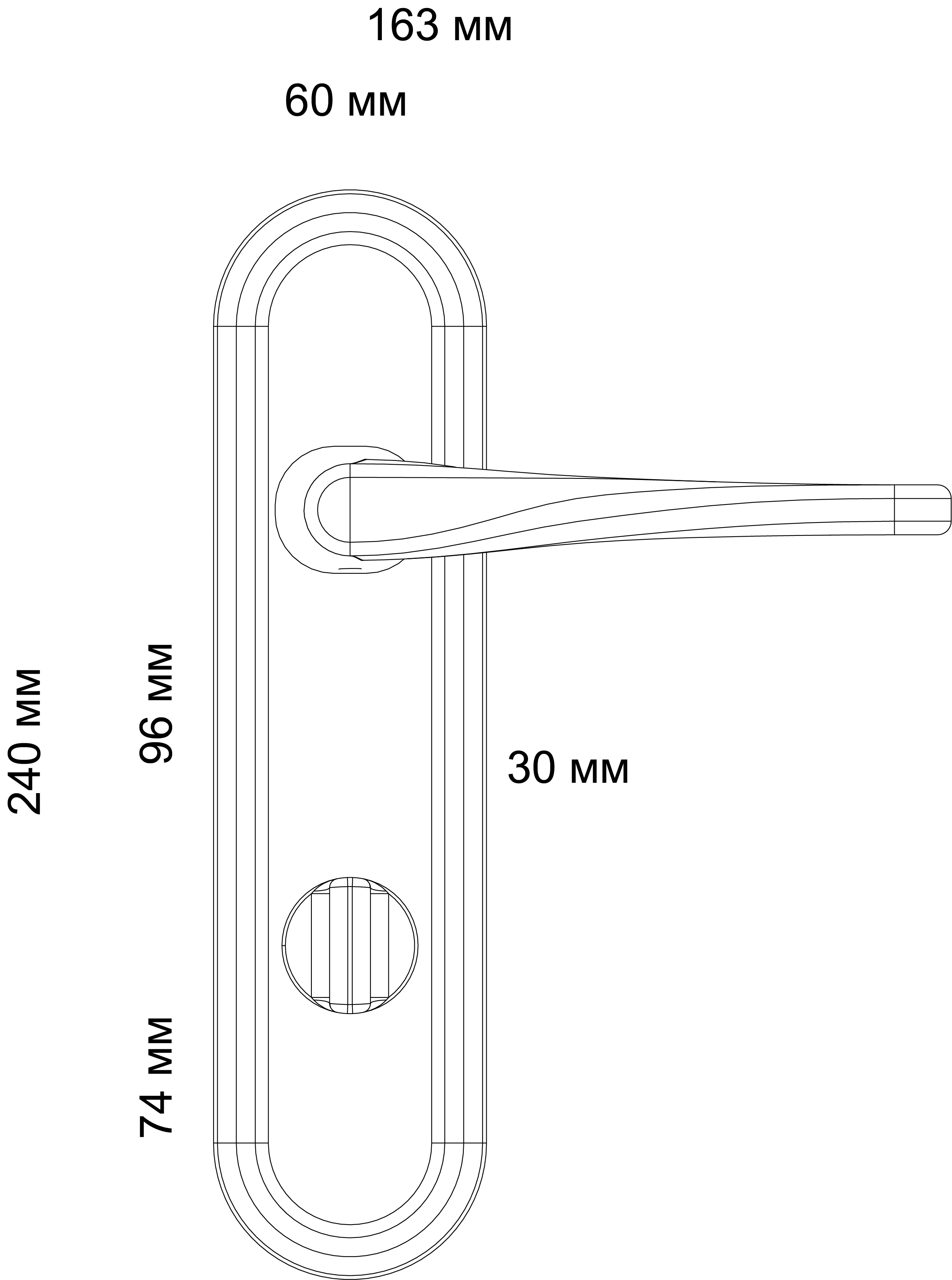 Ручка дверная THE OLYMPICS PLR WF на планке, цвет Зимняя стужа/Winter Frost фото фурнитура Барнаул