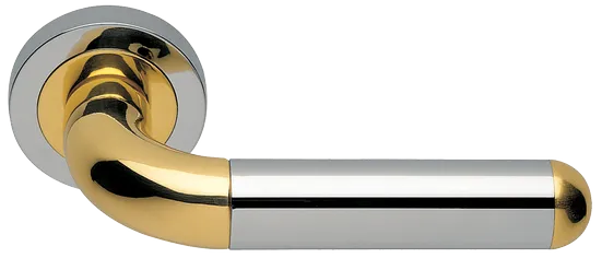 GAVANA R2 COT, ручка дверная, цвет - глянцевый хром/золото фото купить Барнаул