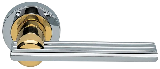 ORCHIDEA R2 COT, ручка дверная, цвет - глянцевый хром/золото фото купить Барнаул