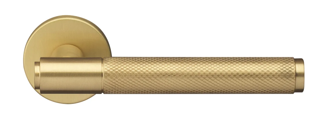 BRIDGE R6 OSA, ручка дверная с усиленной розеткой, цвет -  матовое золото фото купить Барнаул