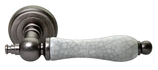 MART, ручка дверная MH-42-CLASSIC OMS/GR, цвет - старое мат.серебро/серый фото купить Барнаул