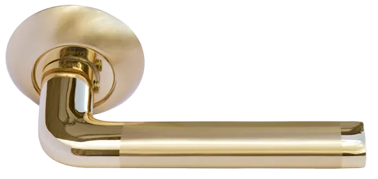 КОЛОННА, ручка дверная MH-03 SG/GP, цвет - мат.золото/золото фото купить Барнаул