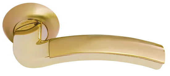 ПАЛАЦЦО, ручка дверная MH-02 SG/GP, цвет - мат.золото/золото фото купить Барнаул