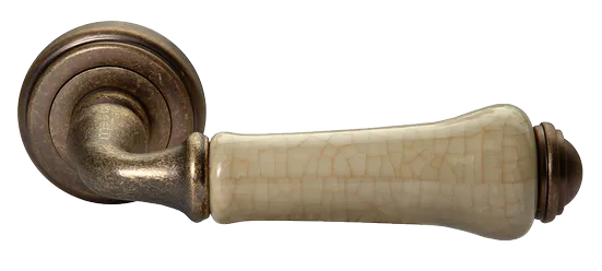 UMBERTO, ручка дверная MH-41-CLASSIC OMB/CH, цвет-старая мат.бронза/шампань фото купить Барнаул