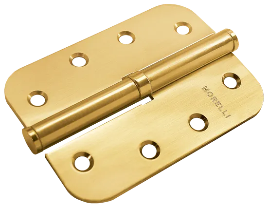 MSD-C 100X70X2.5 SG L, петля стальная скругленная левая без коронки, цвет - мат.золото фото купить Барнаул