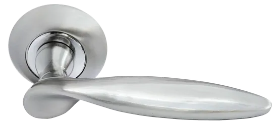 КУПОЛ, ручка дверная MH-09 SN, цвет - белый никель фото купить Барнаул