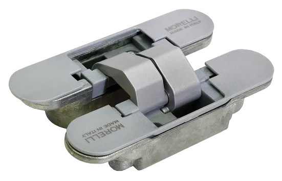 Петля скрытого монтажа HH-4 SC врезная с 3D-регулировкой вес полотна до 40 кг, цвет матовый хром фото купить Барнаул
