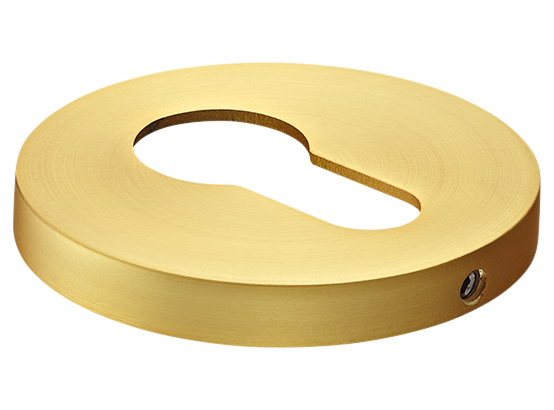Накладка на ключевой цилиндр, на круглой розетке 6 мм, MH-KH-R6 MSG,  цвет - мат. сатинированное золото фото купить Барнаул