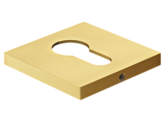 Накладка на ключевой цилиндр, на квадратной розетке 6 мм, MH-KH-S6 MSG, цвет - мат. сатинированное золото фото купить Барнаул